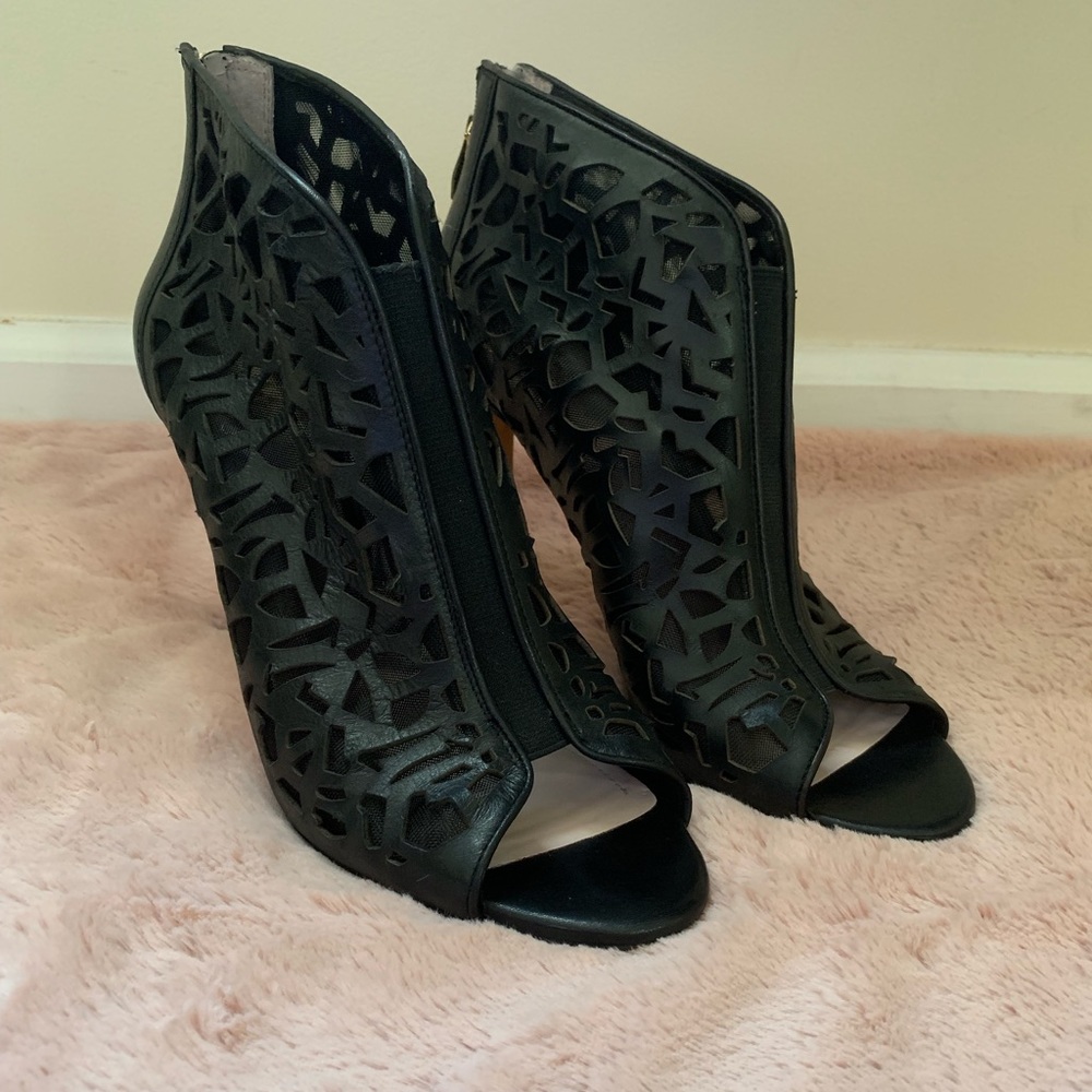 Vince Camuto Kalista Mesh Peep Toe Booties